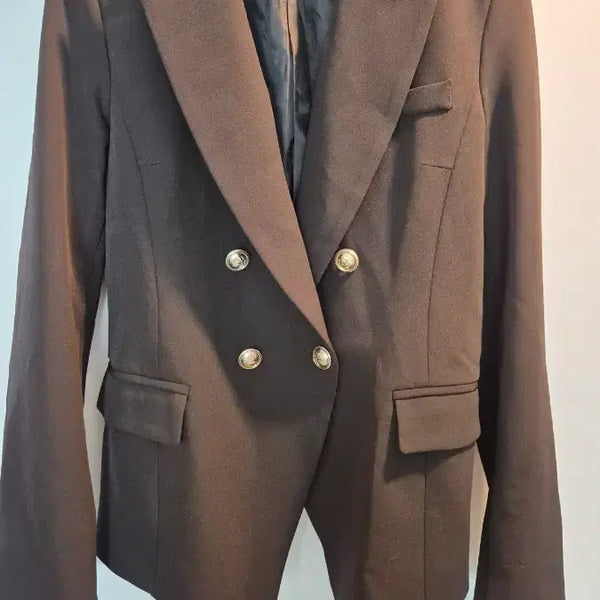 [BUNJANG] Double Button Blazer Jacket Black / 더블 버튼 자켓 블랙