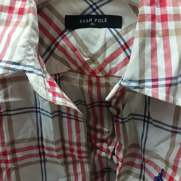 [BUNJANG] Beanpole Check Shirt / 빈폴 체크 남방 90