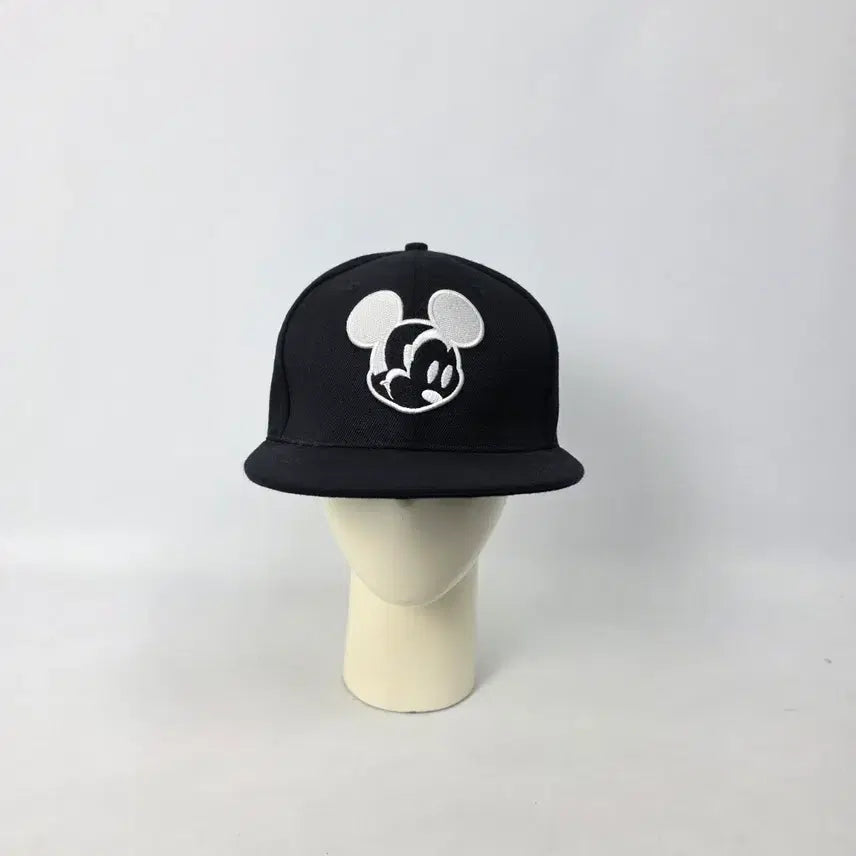 [BUNJANG] Hconnect Disney Mickey Mouse Embroidered Wool Blend Snapback Hat Black / 에이치커넥트 디즈니 미키마우스 자수 울 85 블랙 야구 모자 스냅백 free 260826