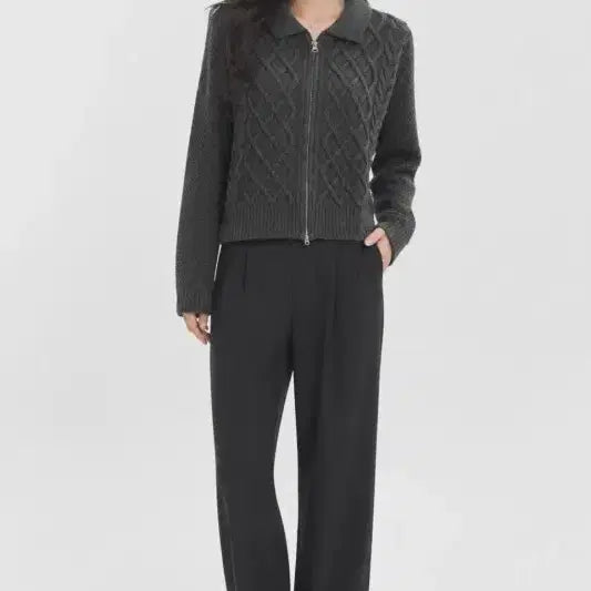 [BUNJANG] Women's Free Size Cardigan / 그레이 여자 FREE 가디건 O1710
