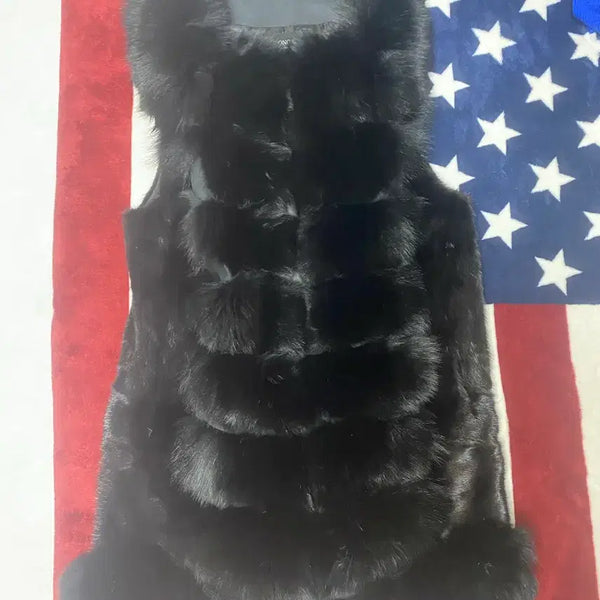 [BUNJANG] Daedong Fur Mink & Fox Vest / 대동모피 밍크 여우 조끼