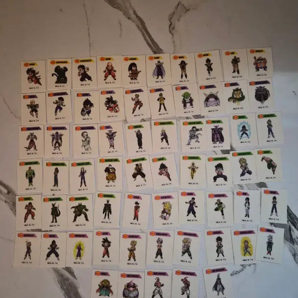 [BUNJANG] Dragon Ball Tteoku Seal Bundle (65 pcs) / 드래곤볼빵에 나온드래곤볼띠부씰 65장 일괄 판매합니다