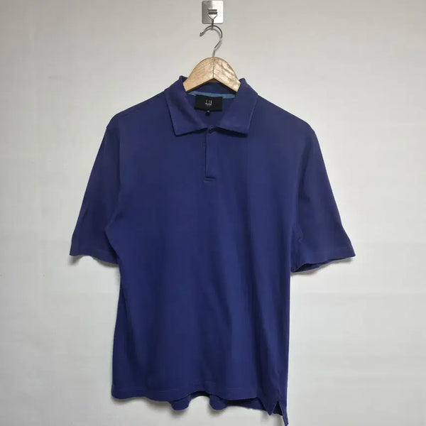 [BUNJANG] Dunhill Navy Basic Polo Shirt M / 던힐Dunhill 네이비 베이직 카라티셔츠 M - T270
