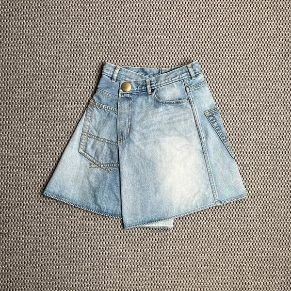 [BUNJANG] Mihara Yasuhiro Denim Wrap Skirt / 미하라 야스히로 데님 랩스커트