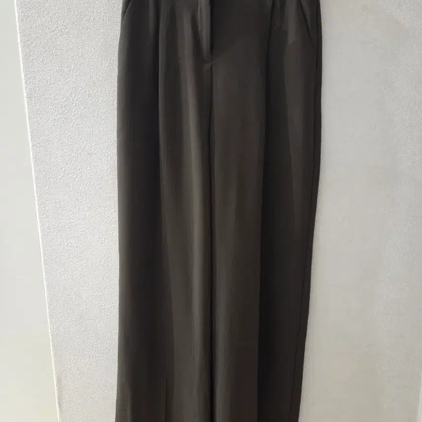[BUNJANG] Wide Leg Cotton Pants Brown / 와이드 팬츠 브라운