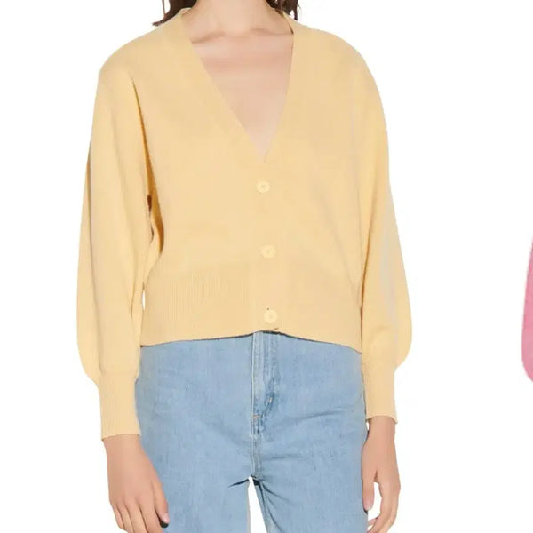 [BUNJANG] Sandro Wool Cardigan Yellow / SADRO 산드로 울 가디건 66
