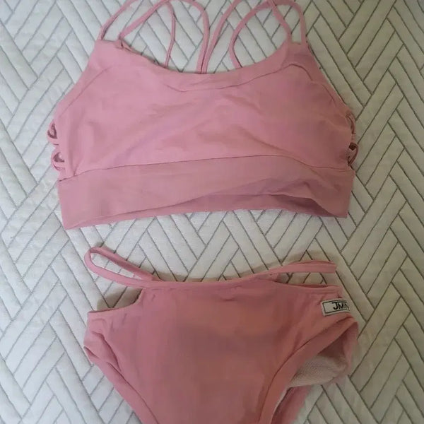 [BUNJANG] J.Min Pole Wear Set - Pink, Size M / 폴댄스 운동복 제이민 폴웨어 세트