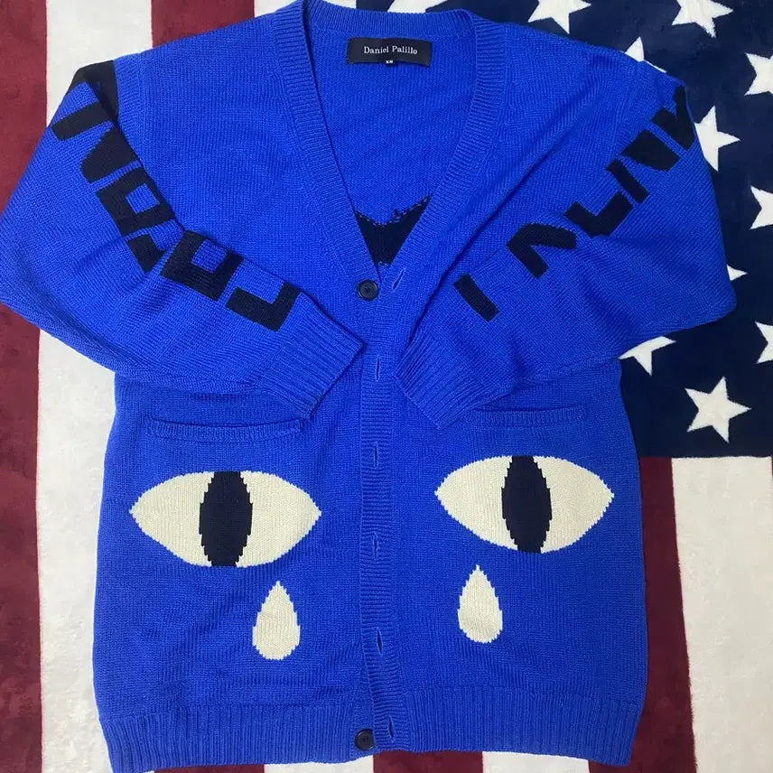 [BUNJANG] Daniel Palillo Tears Knit Cardigan / 다니엘 팔릴로 눈물 니트 가디건