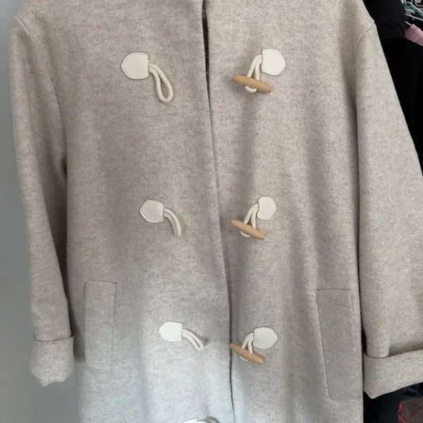[BUNJANG] Tteokbokki Long Coat Beige / 떡볶이 롱코트