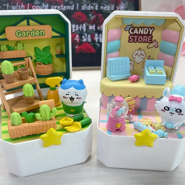 [BUNJANG] Bundle Set - Monchhichi Compact Shop Hachiwara & Momonga / 일괄) 먼작귀 콤팩트샵 하치와레 모몽가