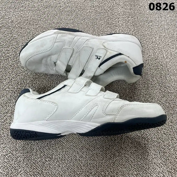 [BUNJANG] KOLPING Velcro Sneakers White Navy / KOLPING 운동화 벨크로 흰색 네이비