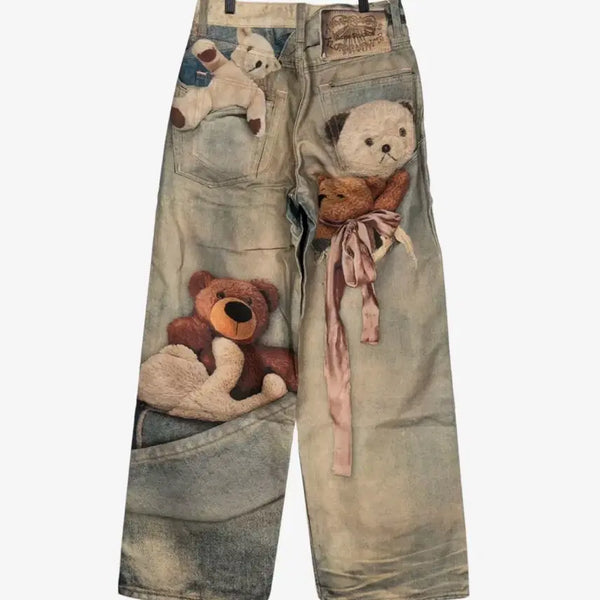 [BUNJANG] Acne Studios Teddy Bear Jeans / (구함) 아크네 스튜디오 곰돌이 데님 팬츠 청바지