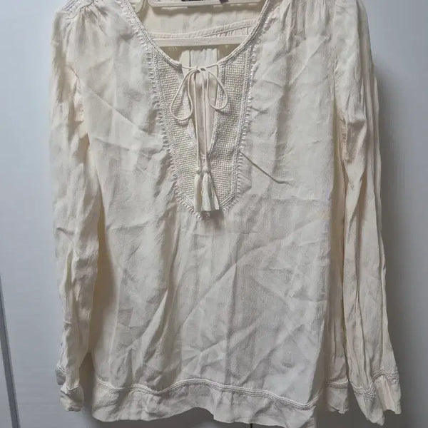[BUNJANG] Massimo Dutti Rayon Blouse Ivory / Massimo Dutti 레이온 블라우스 38