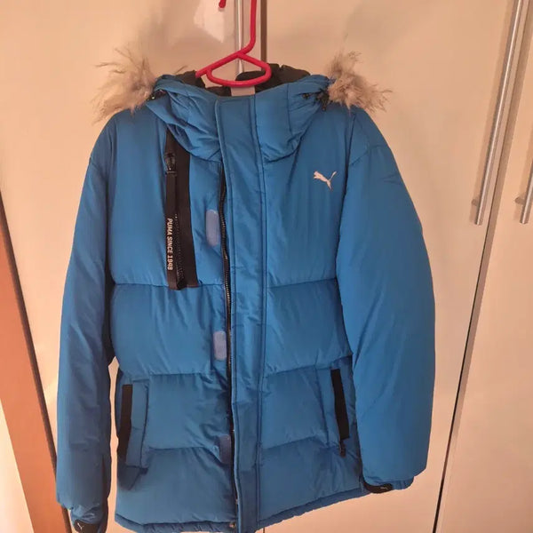 [BUNJANG] Puma Blue Padded Jacket (M) / 푸마 패딩 블루 M