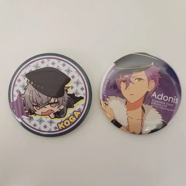 [BUNJANG] Ensemble Stars! Can Badge Set - Koga & Adonis / 앙스타 캔뱃지 코가, 아도니스