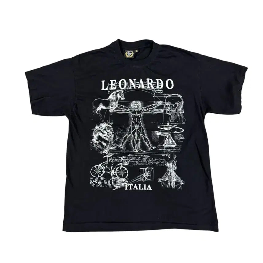 [BUNJANG] Vintage 90s Leonardo Da Vinci Art T-Shirt / 빈티지 90s 레오나르도 다빈치 아트 티셔츠 Leonardo Da Vinci Art Tee