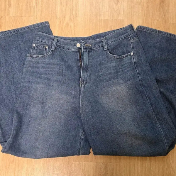 [BUNJANG] Hati66 Mid-Blue Wide Pants XL / (새상품) 하티66 중청 와이드팬츠 사이즈xl