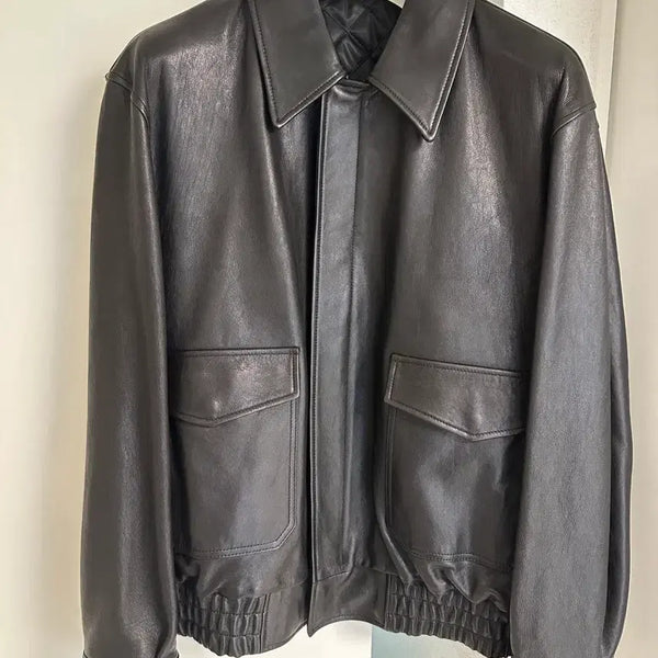 [BUNJANG] COEUR Lambskin A-2 Jacket / 쿠어 램스킨 A-2자켓