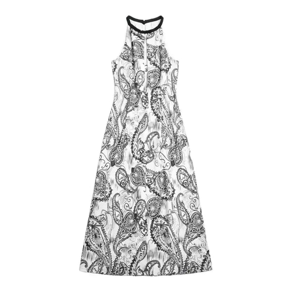 [BUNJANG] Paisley Halterneck Long Dress / 여성F/ 페이즐리 홀터넥 롱 원피스 A-1