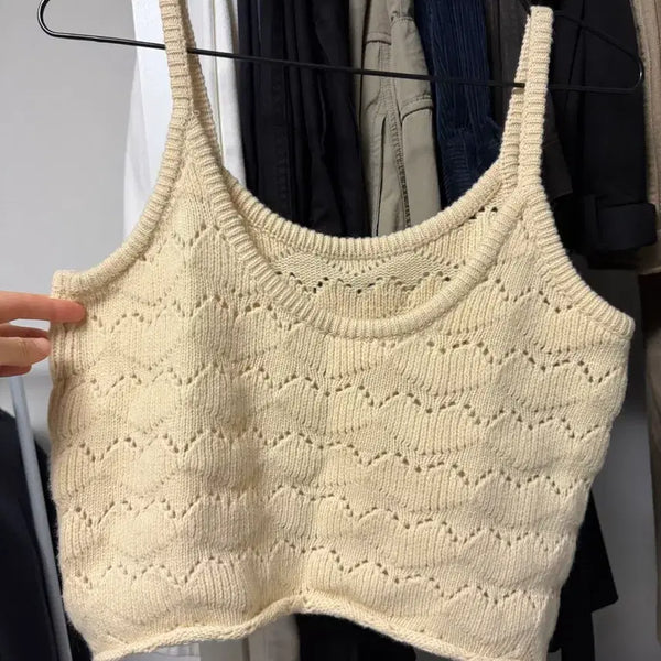 [BUNJANG] Ethos Knit Sleeveless Top / 에토스 니트 슬리브리스