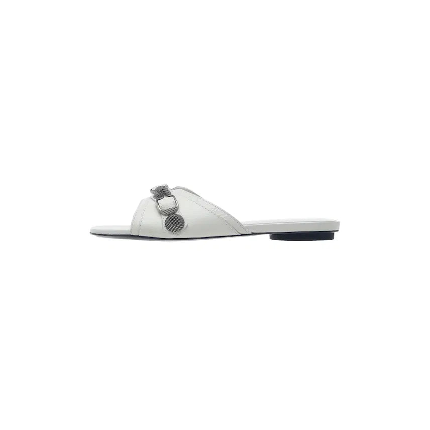 [BUNJANG] Balenciaga Women's Cagole Sandals White Leather / (W) 발렌시아가 카골 샌들 화이트
