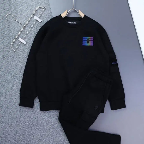 [BUNJANG] Amazingcree Sweatshirt Jogger Pants Set / 어메이징크리 맨투맨 조거팬츠세트