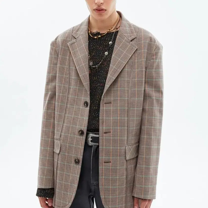 [BUNJANG] Andersson Bell New Daddy Check Blazer Jacket / 앤더슨벨 뉴 대디 체크 블레이저 자켓 M