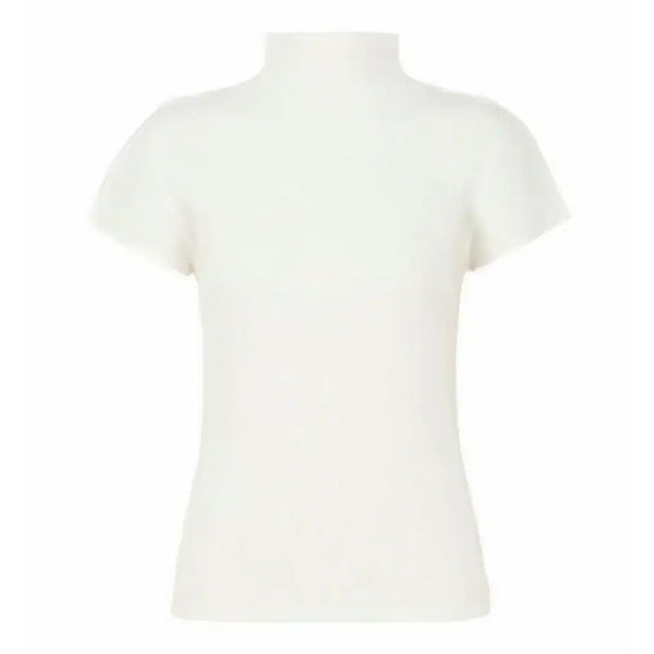 [BUNJANG] Pleats Please Mock Neck Mist Top White Size 3 / 플리츠플리즈 반목 미스트 탑 화이트 (3)