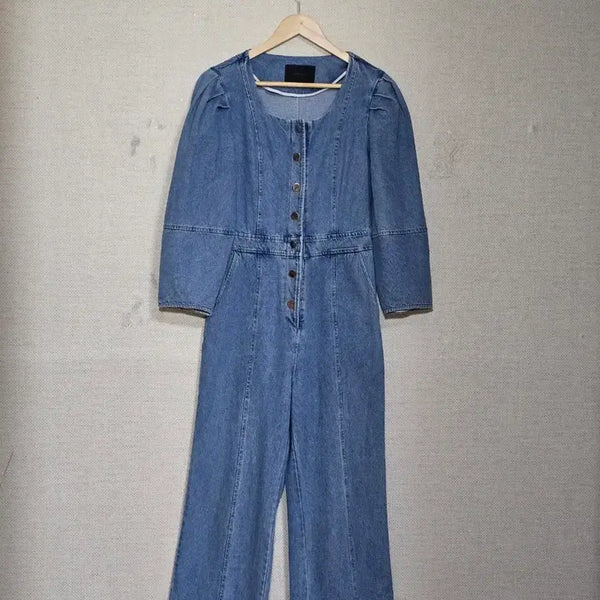 [BUNJANG] Jooloog Denim Jumpsuit / 줄로그) 데님 점프수트
