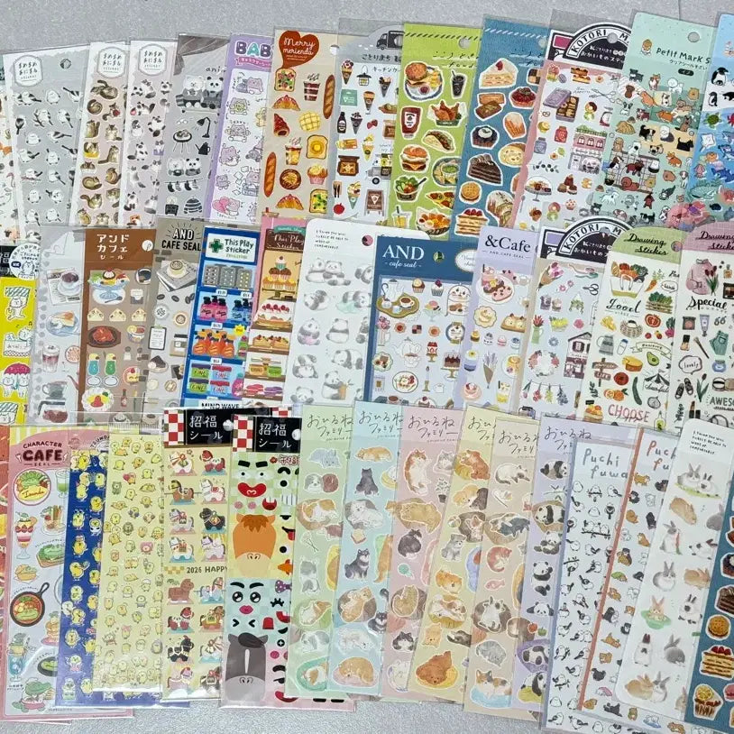 [BUNJANG] Mind Wave Kamio 50 Sheets Unsealed Sticker Set / 일본스티커 일본씰 마인드웨이브 카미오 50장 미개봉