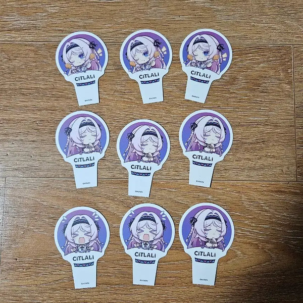 [BUNJANG] Genshin Impact PC Lounge Setouchi Food Picks Bundle Set / 원신 pc라운지 시틀라리 푸드픽 10개 일괄