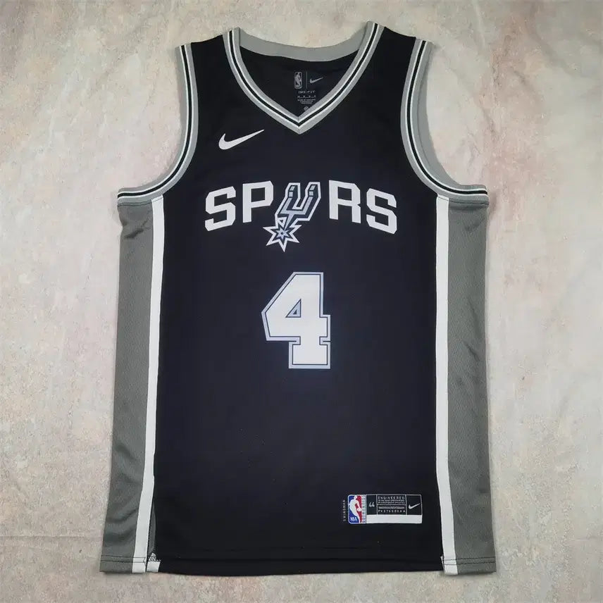 [BUNJANG] San Antonio Spurs DeMar DeRozan #4 Black Jersey / NBA 샌안토니오 스퍼스 폭스 4번 유니폼 남성 조끼 팬 저지 블랙