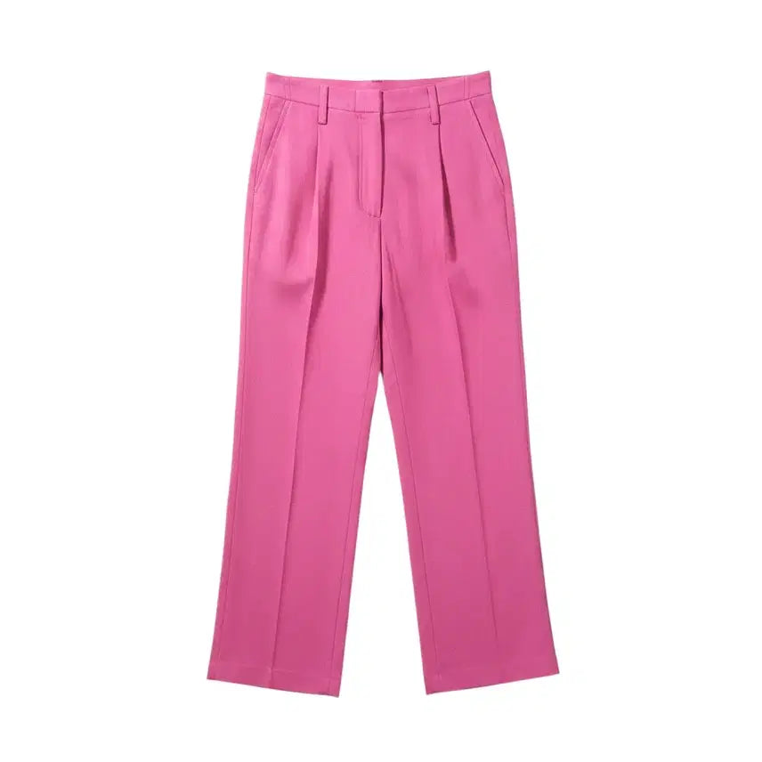 [BUNJANG] Vanessa Bruno Athé Women's Wool Blend Slacks with Back Elastic Waist - Size 36 / 여성67/ 아떼 바네사브루노 마 혼방 뒷밴딩 슬랙스PK A-95
