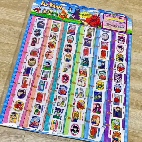 [BUNJANG] Inuyasha Seal Sticker Set / 이누야샤 씰스티커 한 판 고전문구