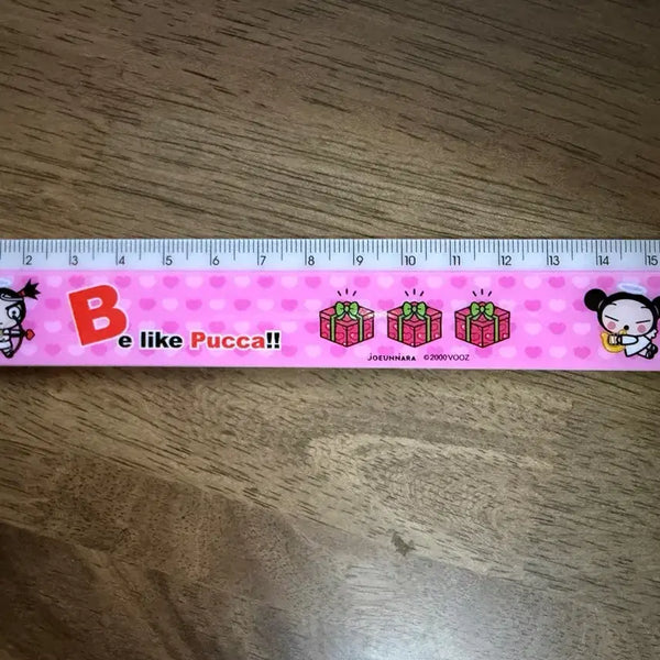 [BUNJANG] Puk Puk Angel Ruler 16cm / 고전문구 뿌까 천사 자 16cm
