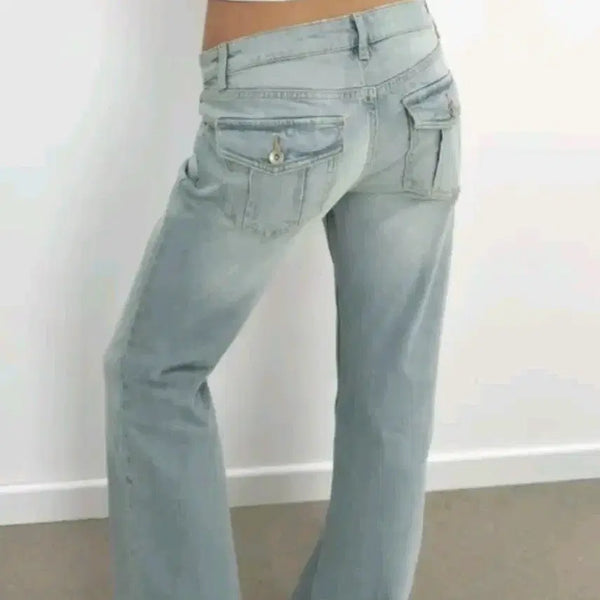 [BUNJANG] Real Bootcut Denim Pants with Back Pocket Detail / 골반핏 리얼 뒷포켓 부츠컷데님팬츠