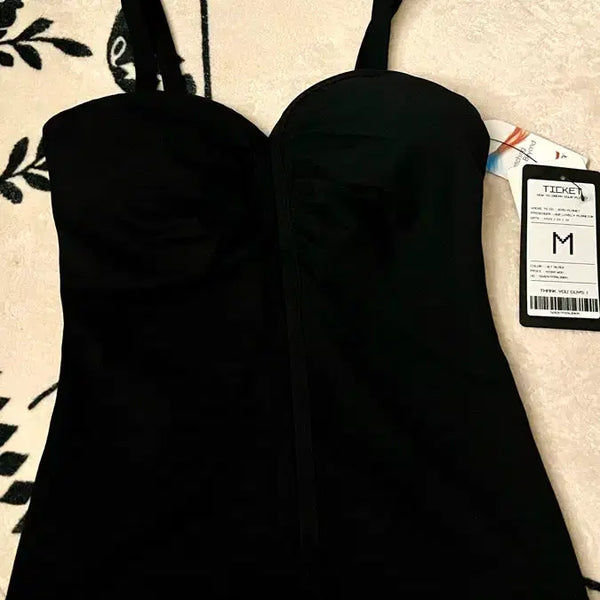 [BUNJANG] Zero Planet Black Yoga Top (M) / 새상품 제로플래닛 고급진 블랙 요가복 탑 M 택달린