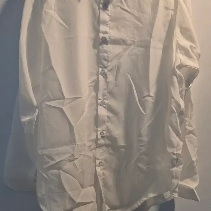 [BUNJANG] See-through White Shirt / 새상품-시스루 화이트 셔츠
