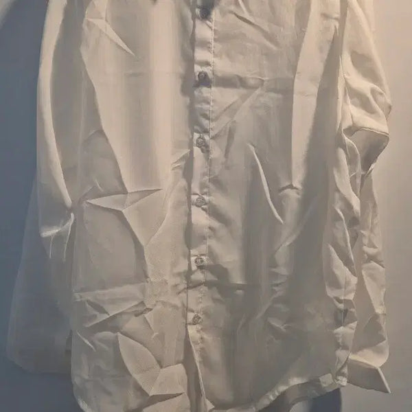 [BUNJANG] See-through White Shirt / 새상품-시스루 화이트 셔츠