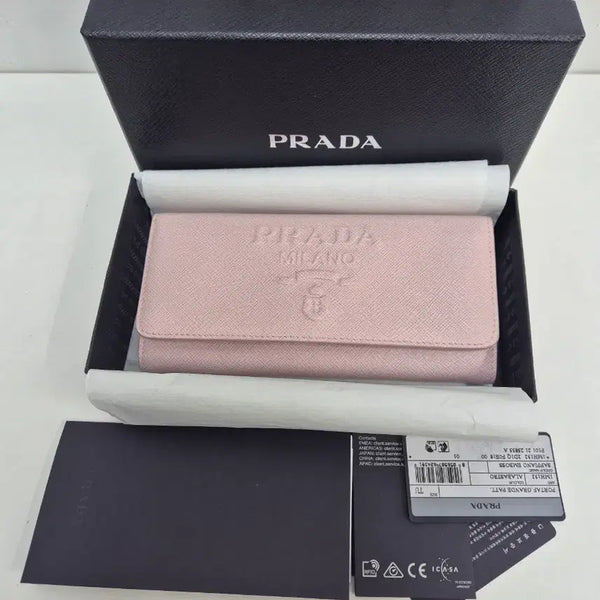 [BUNJANG] Prada Saffiano Wallet Pink / 프라다 사피아노 장지갑 핑크