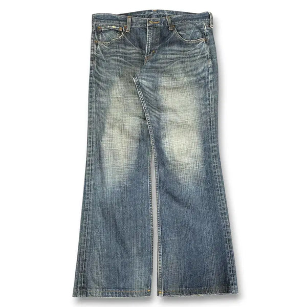 [BUNJANG] JPN Craze Wash Bootcut Denim Pants / (34) JPN 밥슨 크랙워시 부츠컷 데님 팬츠