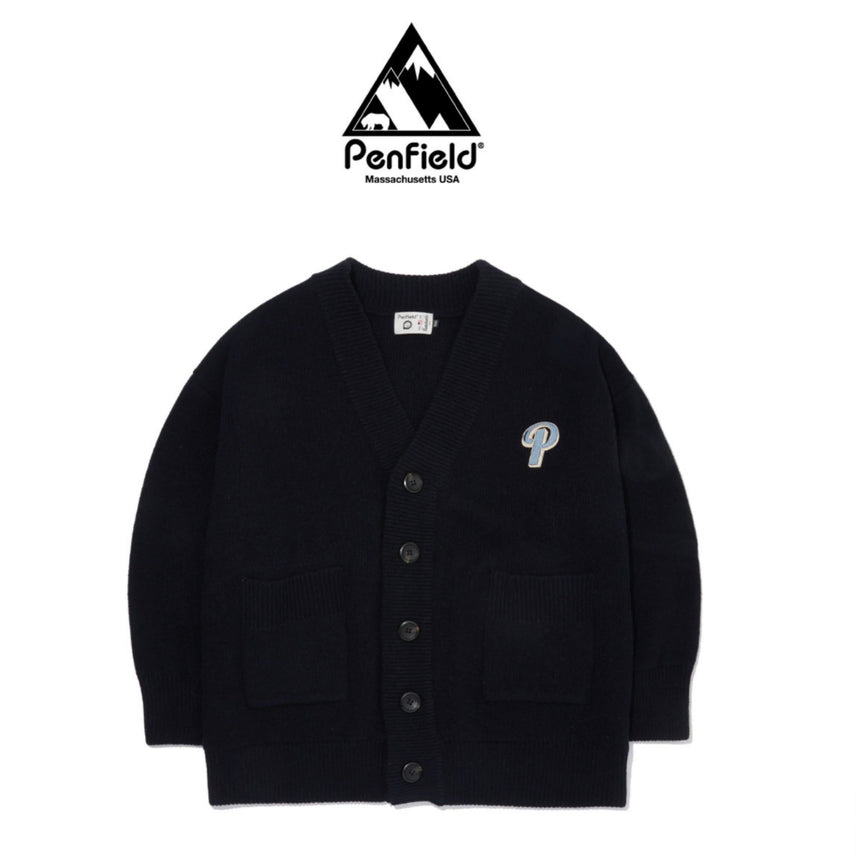 [BUNJANG] Penfield Oversized Fit Cardigan Navy / [105] 펜필드 오버핏 가디건 네이비