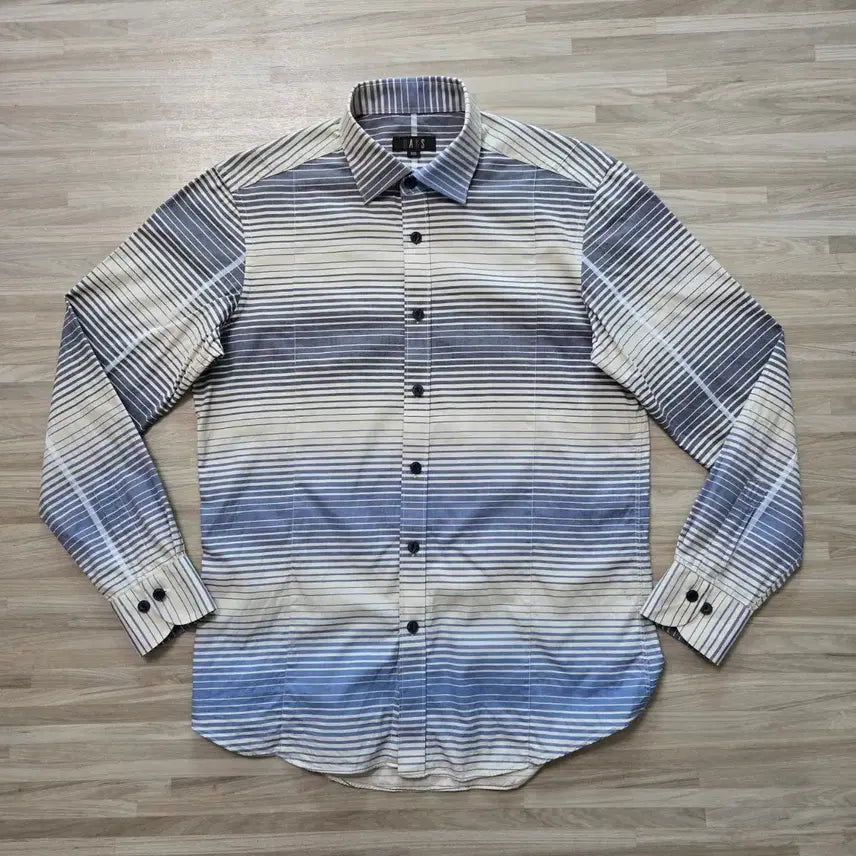 [BUNJANG] Daks Striped Pattern Shirt / 95~100/ 닥스 셔츠 스트라이프 패턴 남방