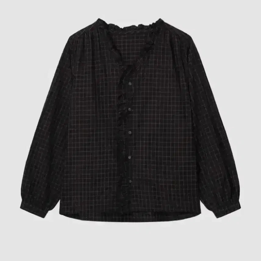 [BUNJANG] Soddingke Bread Rosalie Check Blouse / 쏘딩키브레드 rosalie check blouse
