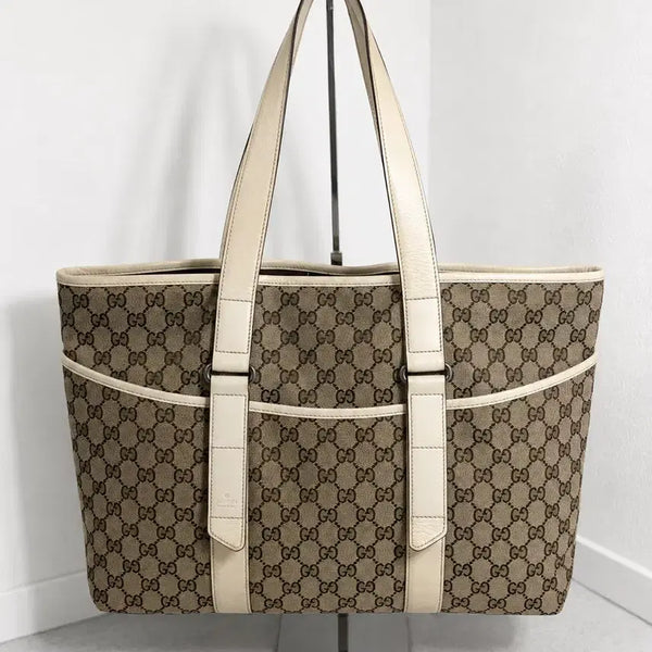 [BUNJANG] Gucci GG Canvas Shoulder Tote Bag / (GUCCI 정품) 구찌 캔버스 토트백