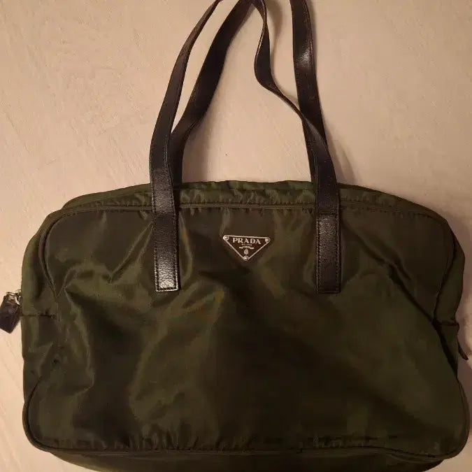 [BUNJANG] Prada Nylon Tote Bag Khaki / 프라다 나일론 토트백 카키