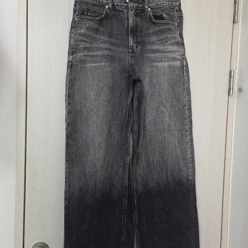 [BUNJANG] Elwood Max Wide Denim Pants Volt Black / [48] 엘무드 맥스와이드 데님팬츠 볼트블랙