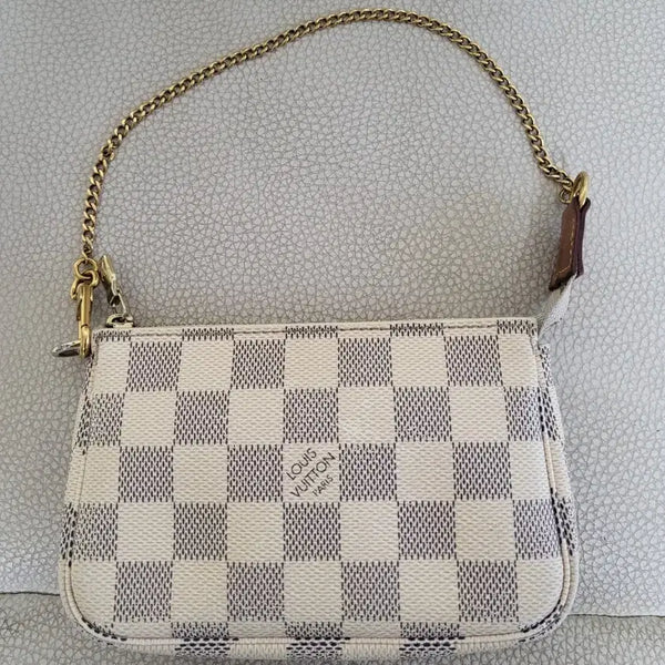 [BUNJANG] Louis Vuitton Monogram Azur Mini Pochette Accessoires / 루이비통 아쥬르 미니 포쉐트 악세수아 (정품)