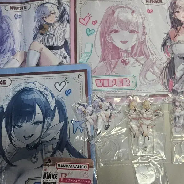 [BUNJANG] Nikke Chapter 7 F-Prize Pad & Acrylic Bundle Set / 니케 제일복권 챕터7 F상 테이블매트 3종  및 아크릴 굿즈 일괄
