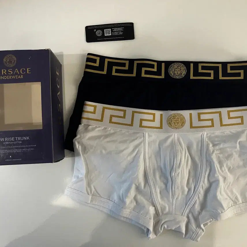 [BUNJANG] Versace Men's Cotton Blend Boxer Briefs / 베르사체 남자 속옷 드로즈 / 4(m)사이즈 / 새상품